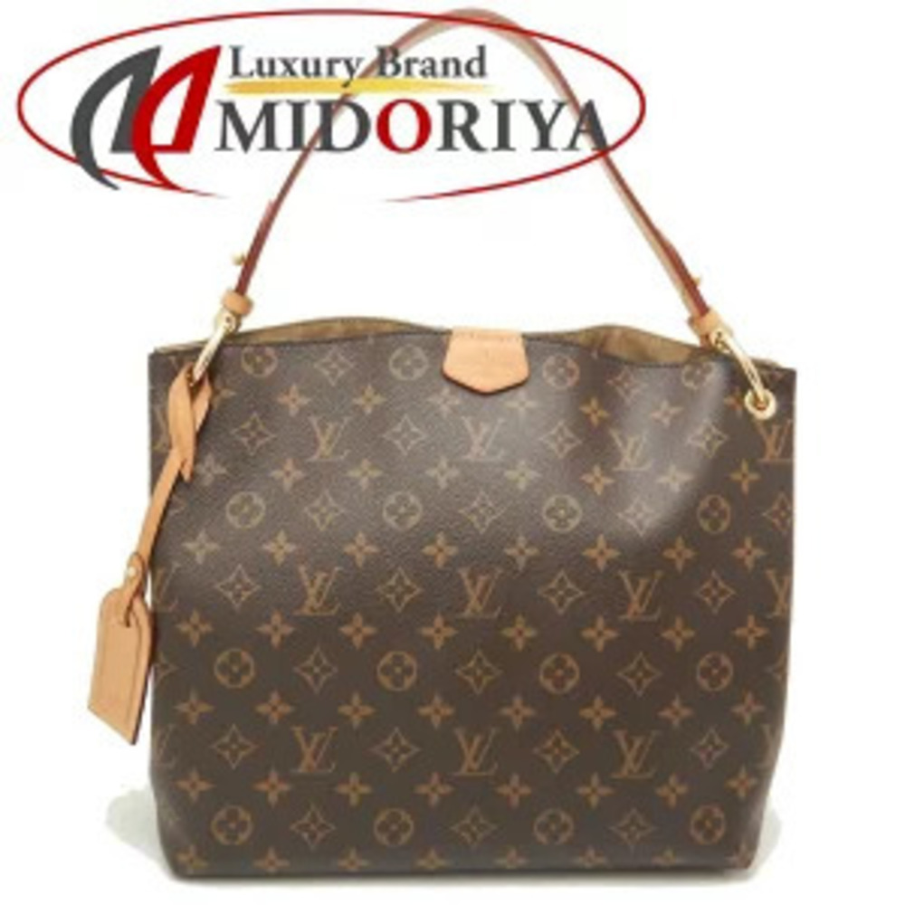 LOUIS VUITTON Monogram Graceful Shoulder Bag Brown